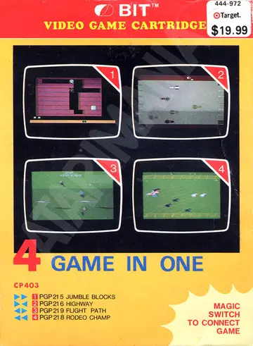 4 Game in One 2600 box art