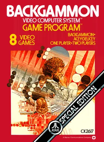 Backgammon 2600 box art