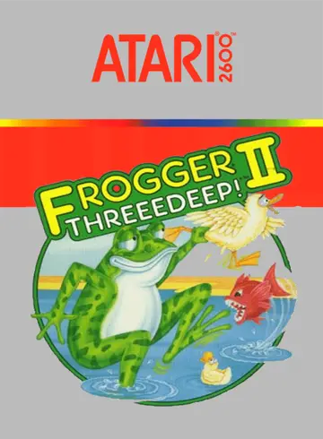 Frogger II: ThreeeDeep! 2600 box art