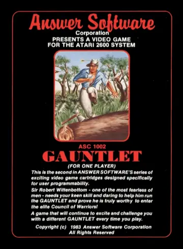 Gauntlet 2600 box art