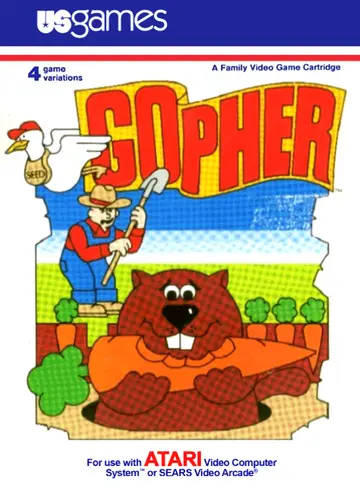 Gopher 2600 box art