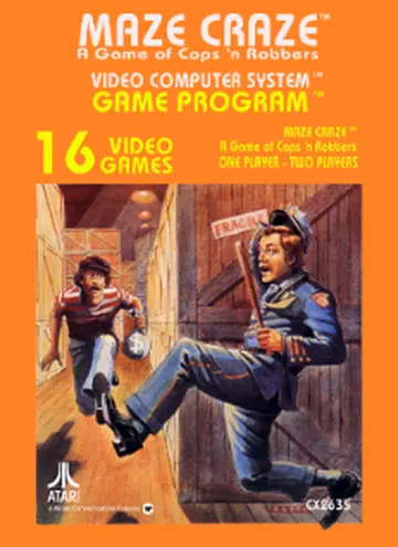 Maze Craze: A Game of Cops 'n Robbers ~ Maze Mania: A Game of Cops 'n Robbers 2600 box art