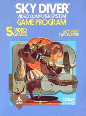 Sky Diver ~ Dare Diver 2600 box art