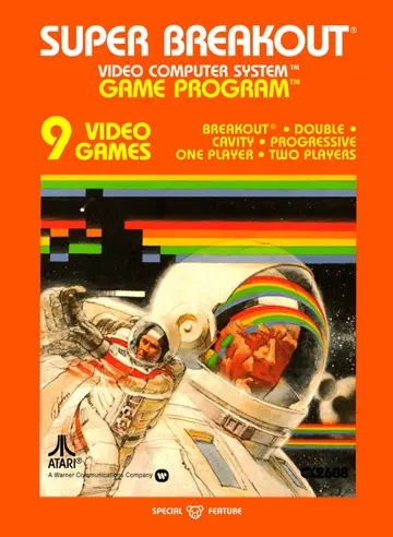 Super Breakout 2600 box art