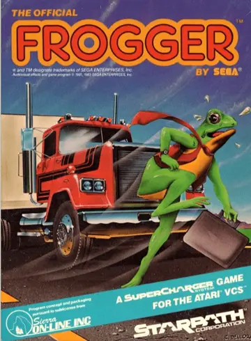 The Official Frogger 2600 box art