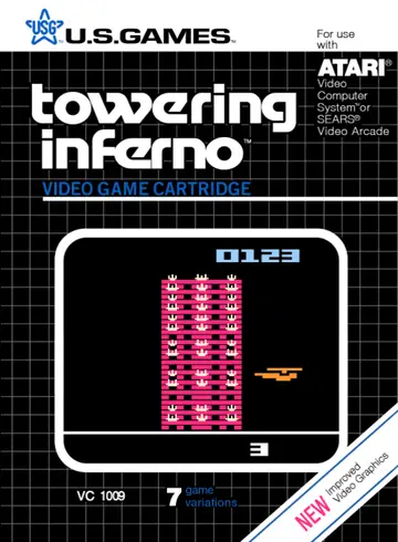 Towering Inferno 2600 box art