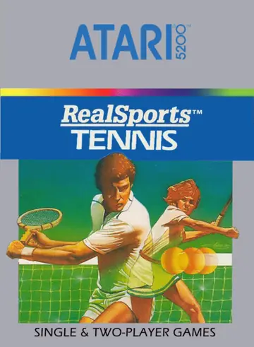 RealSports Tennis 5200 box art