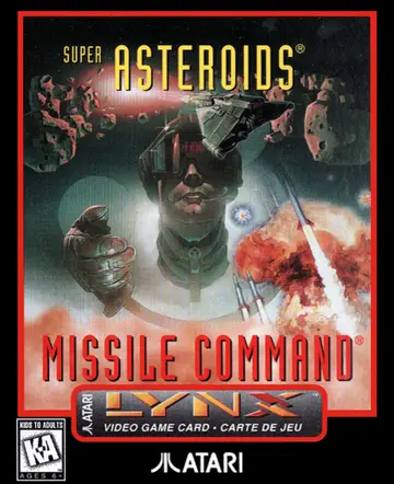 Super Asteroids, Missile Command Lynx box art