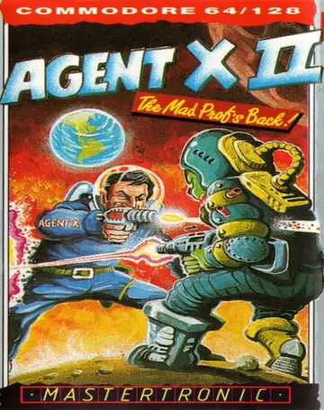 Agent X II: The Mad Prof's Back C64 box art