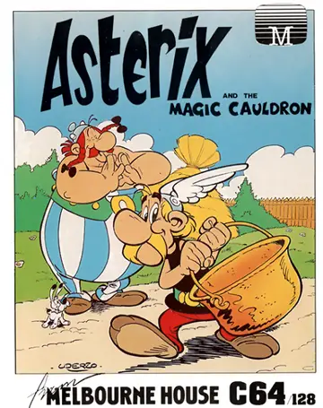 Asterix and the Magic Cauldron C64 box art