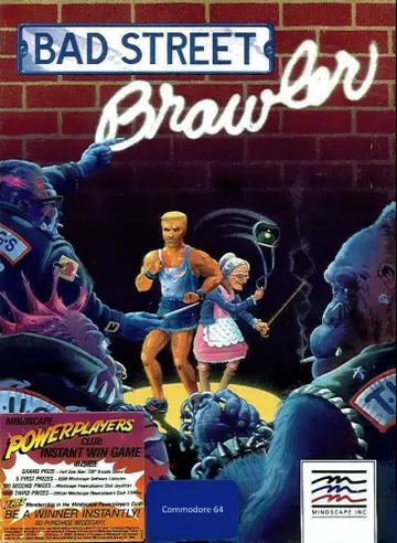 Bad Street Brawler C64 box art