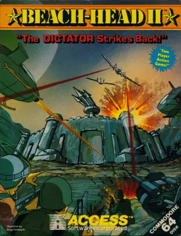 Beach Head II: The Dictator Strikes Back C64 box art