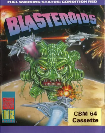 Blasteroids C64 box art