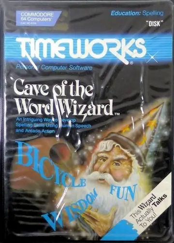 Cave of the Word Wizard C64 box art