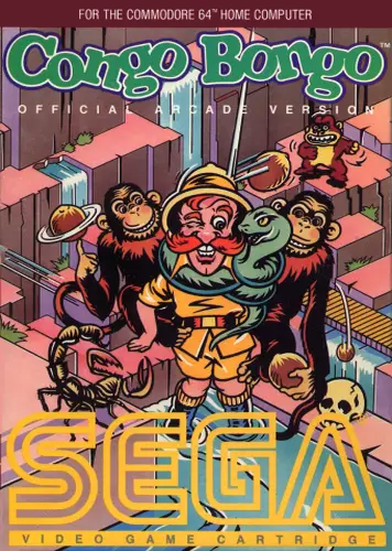 Congo Bongo C64 box art