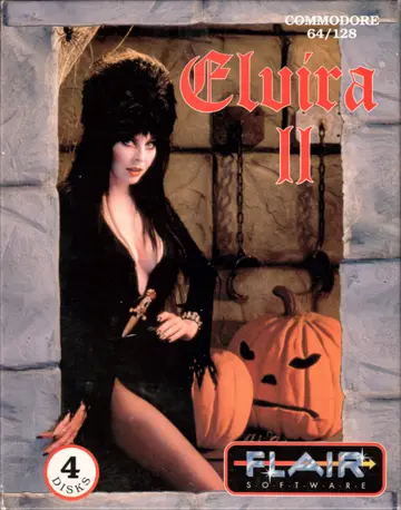 Elvira II: The Jaws of Cerberus C64 box art