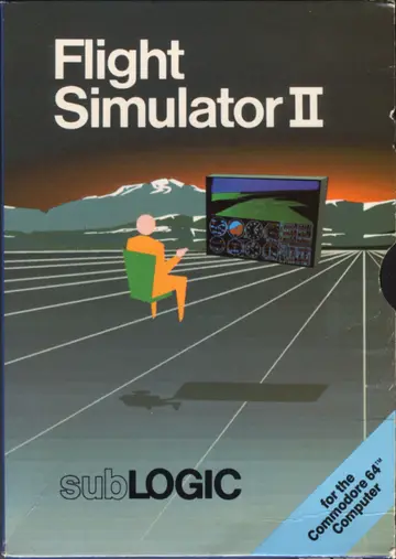 Flight Simulator II C64 box art