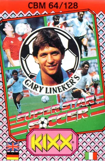 Gary Lineker's Superstar Soccer C64 box art