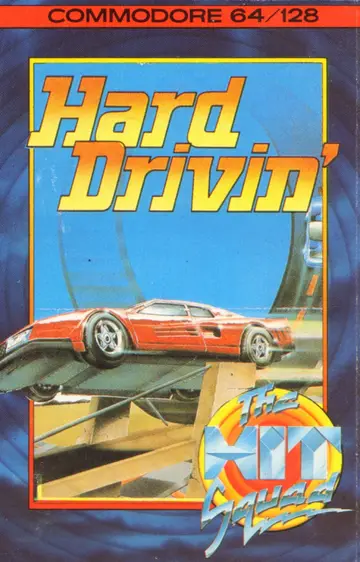 Hard Drivin' C64 box art