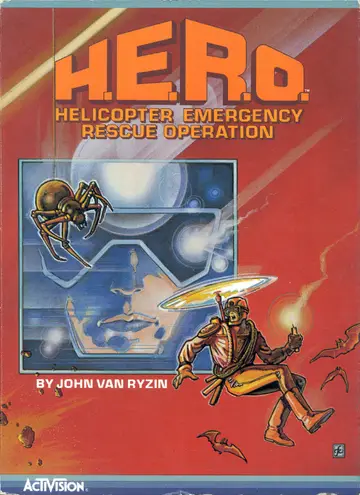 H.E.R.O. C64 box art