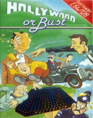 Hollywood or Bust C64 box art