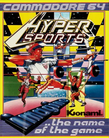 Hyper Sports C64 box art