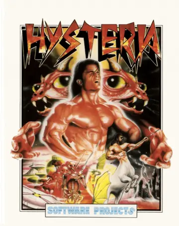 Hysteria C64 box art