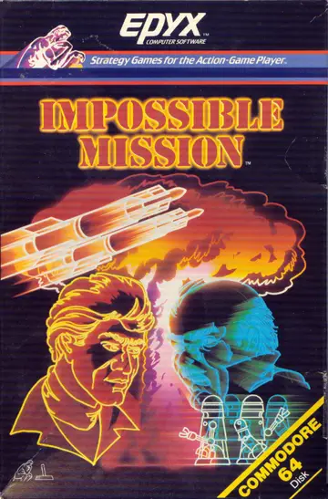 Impossible Mission C64 box art