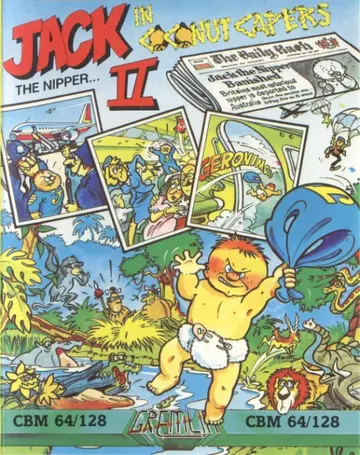 Jack the Nipper II: In Coconut Capers C64 box art