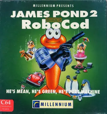 James Pond 2: Codename: RoboCod C64 box art