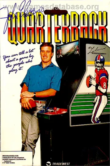 John Elway's Quarterback C64 box art