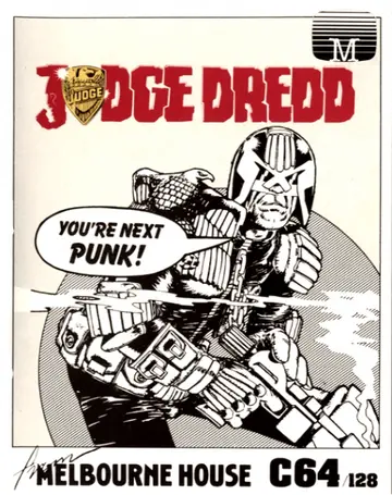 Judge Dredd C64 box art