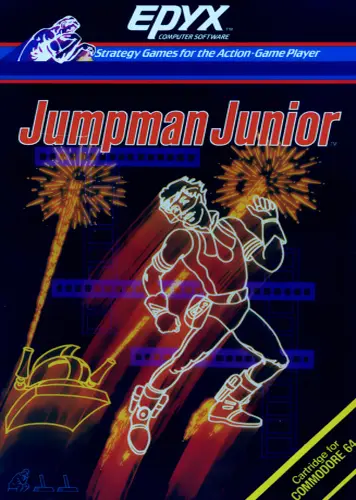 Jumpman Junior C64 box art