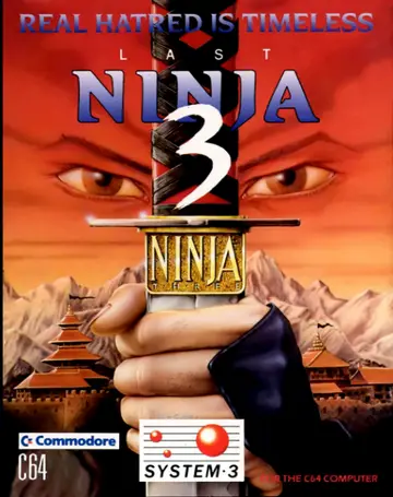 Last Ninja 3 C64 box art