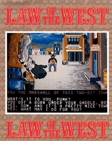 Law of the West C64 box art
