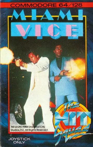 Miami Vice C64 box art