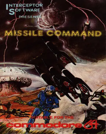 Missile Command C64 box art