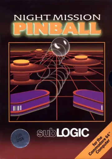 Night Mission Pinball C64 box art