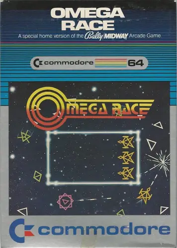 Omega Race C64 box art