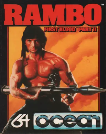 Rambo C64 box art