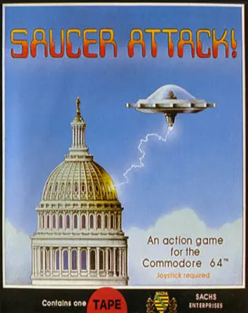 Saucer Attack C64 box art