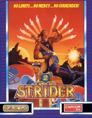 Strider II C64 box art