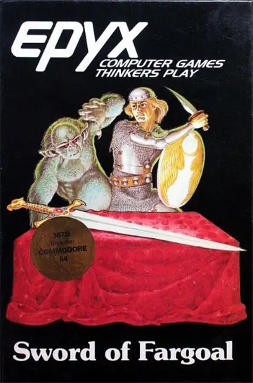 Sword of Fargoal C64 box art