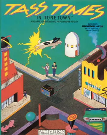 Tass Times in Tonetown C64 box art