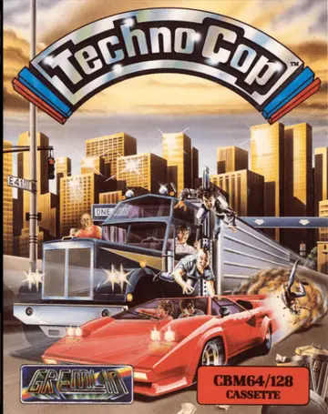 Techno Cop C64 box art