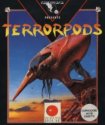 Terrorpods C64 box art