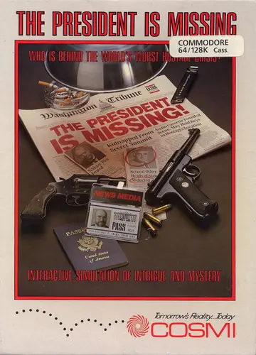 The President is Missing C64 box art