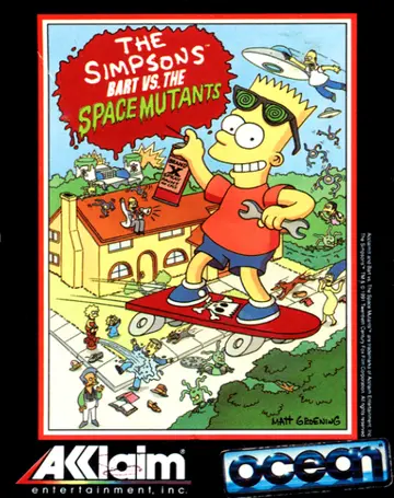 The Simpsons C64 box art