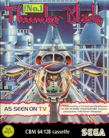 Thunder Blade C64 box art