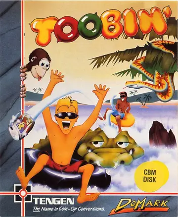Toobin' C64 box art